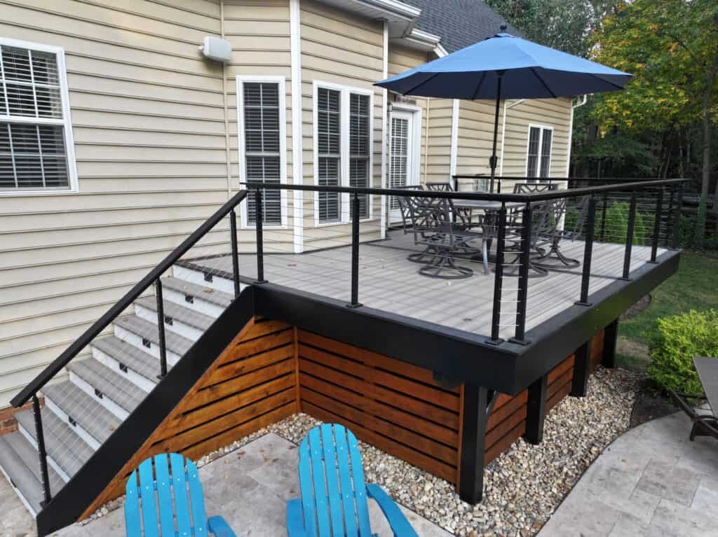 Custom outdoor living space design near Charlotte, NC.